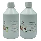 Aroma Massageöl Set-10 (2x500ml) für Massage, Physiotherapie, Wellness, Sport etc. in Pharma Qualität (1000ml, Lemongras & Rose)
