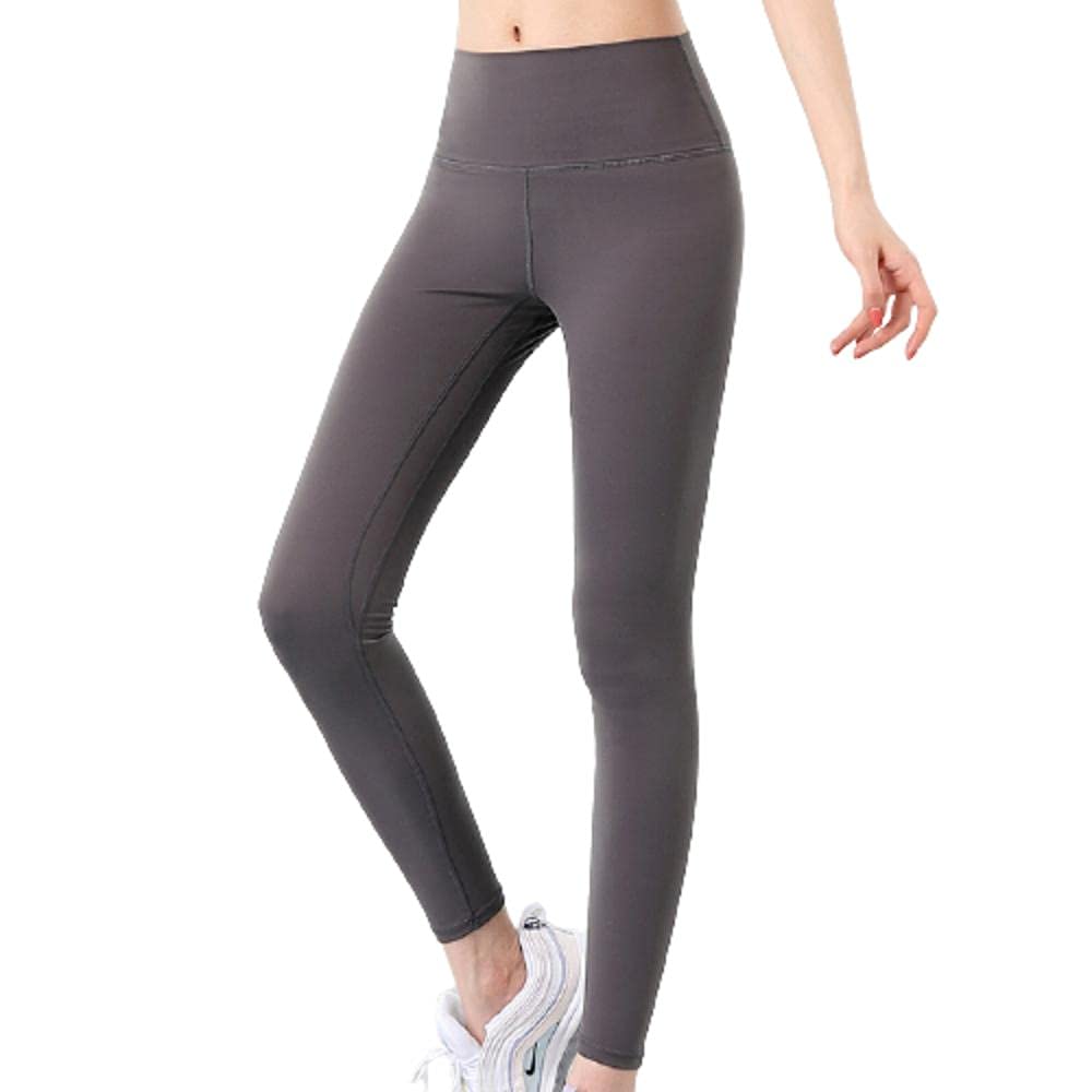 Pantalones de Yoga elásticos rápido y Transpirables,Leggings de Fitness de Cuerpo Entero,Pantalones de Yoga cómodos y Ajustados-Grey_M,Pantalones de Yoga/Pilates súper Suaves