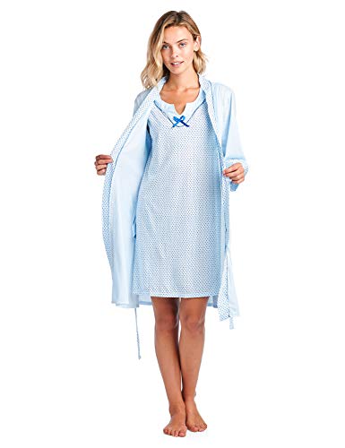 Image of Casual Nights Women's Sleepwear 2 Piece Nightgown and Robe Set