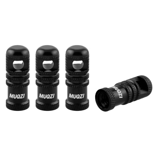 Bike Tire Caps Tubeless Presta Valve Stem Covers, Easy to Use Bike Tire Caps Dust Covers, Durable Alloy Tire Valve Cap, Black