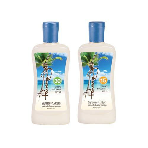 Panama Jack Daily Defense Duo - Travel Sunscreen Lotion SPF 15 & 30 Suntan Sun Care Pack