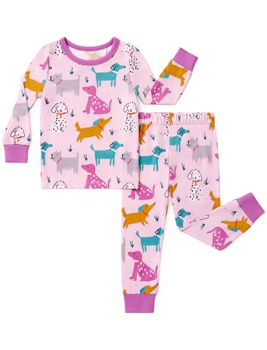 Image of PATPAT Bamboo Viscose Pajama Sets for Toddler Boys & Girls Baby Kids, Ultra-soft Snug fit Pjs Sleepers for Birthday Holiday