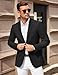 COOFANDY Men's Suit Coat Slim Fit Fashion Wedding Travel Holiday Blazer Jackets Black