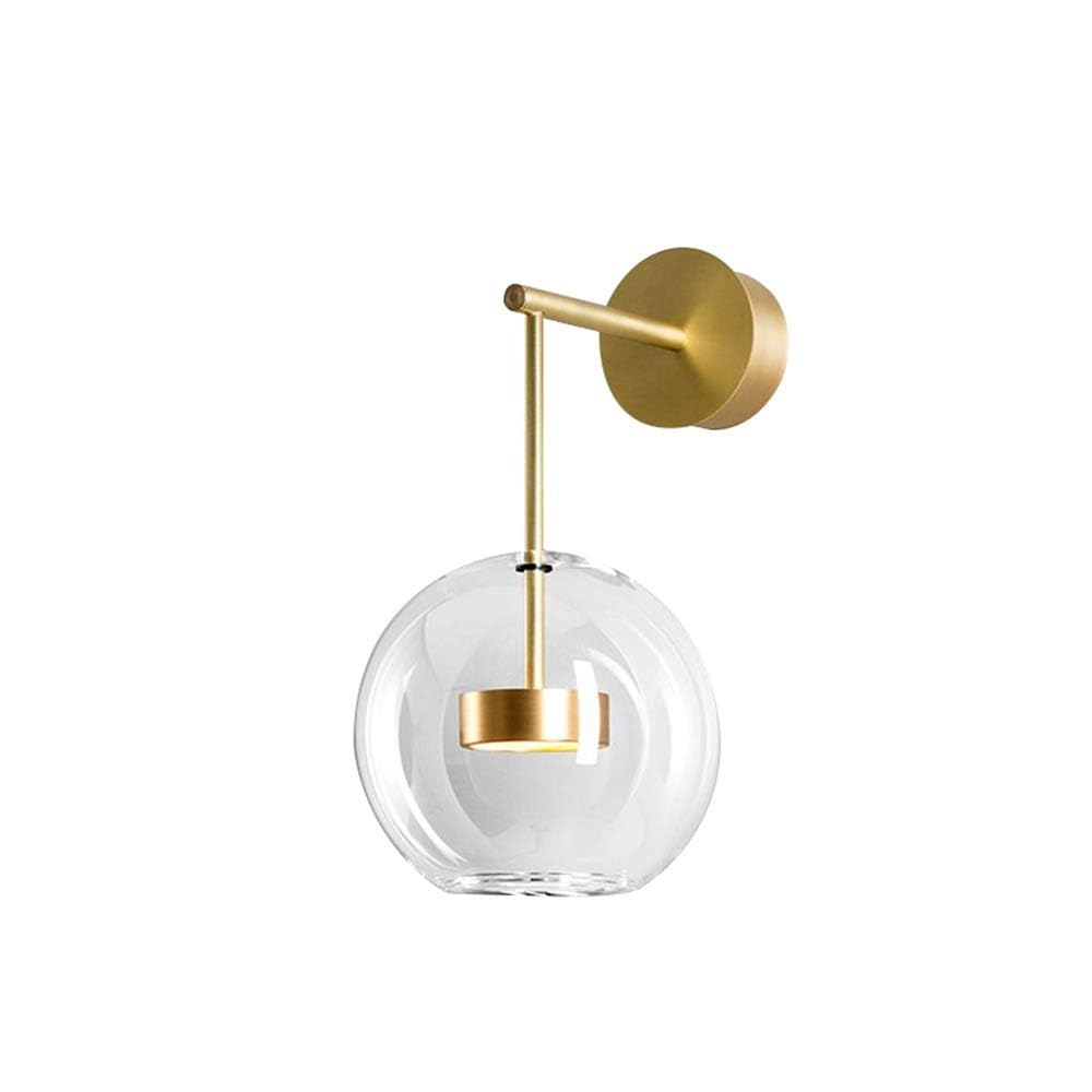 Lámpara de pared de esfera de cristal LED moderna para iluminación interior de loft 8