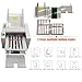 INTSUPERMAI 110V Automatic Paper Folding Machine, 2 Folding Plates, Multiple Forms, Max Speed 262ft/min, Z Fold Desktop Paper Folder for Manuals Document Business Letters