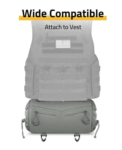 CVLIFE Hand Warmer Pouch with Hook & Loop,Portable Drop Hanger Waist, Grey - image 3