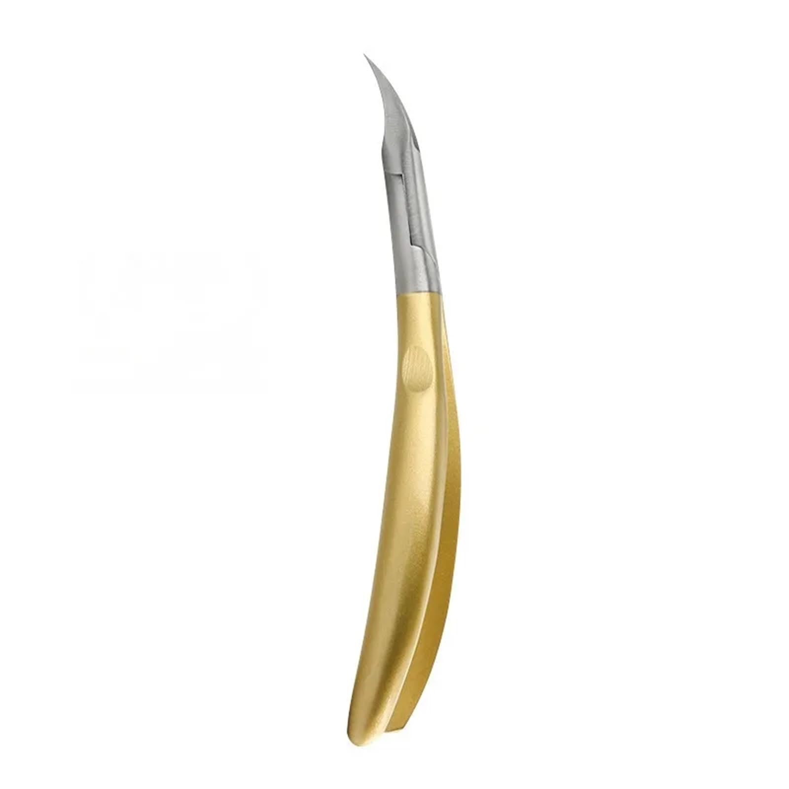 Wwyyzayc Golden Nail Cutter Cuticle Nippers Paronychia Clippers Profesional Ingrown Toenail Scissors Dead Skin Removal Pedicure Tool(Golden)