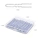 U Shaped Hair Pins, IKOCO 2.4inch Hair Pins for Women with Storage Box, Silver
