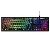 HyperX Alloy Origins - Mechanical Gaming Keyboard, Software-Controlled Light & Macro Customization, Compact Form Factor, RGB LED Backlit - Tactile HyperX Aqua Switch (Renewed)