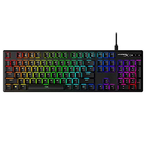 Image of (Refurbished) HyperX Alloy Origins - Mechanical Gaming Keyboard - Software-Controlled Light & Macro Customization - Compact Form Factor - Tactile Switch - HyperX Aqua - RGB LED Backlit (HX-KB6AQX-US)