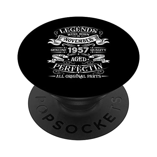 Leyendas nacieron en noviembre de 1957 regalo de cumpleaños PopSockets PopGrip Intercambiable