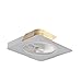 Ventilador de techo con lámpara Cuadrado Perfil bajo Ventilador eléctrico Dormitorio Comedor Oficina Ventilador decorativo Lámpara Control de aplicación inteligente con control remoto 52 cm Salón Come