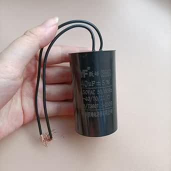 CBB65 40uF 250VAC Run Capacitor - Small Diameter For AC Motors, Pumps, Fans (1 Year Warranty)