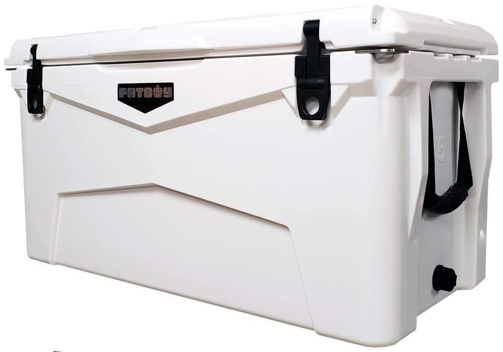 Fatboy 75 Quart Roto Molded Hard Sided Cooler (White)