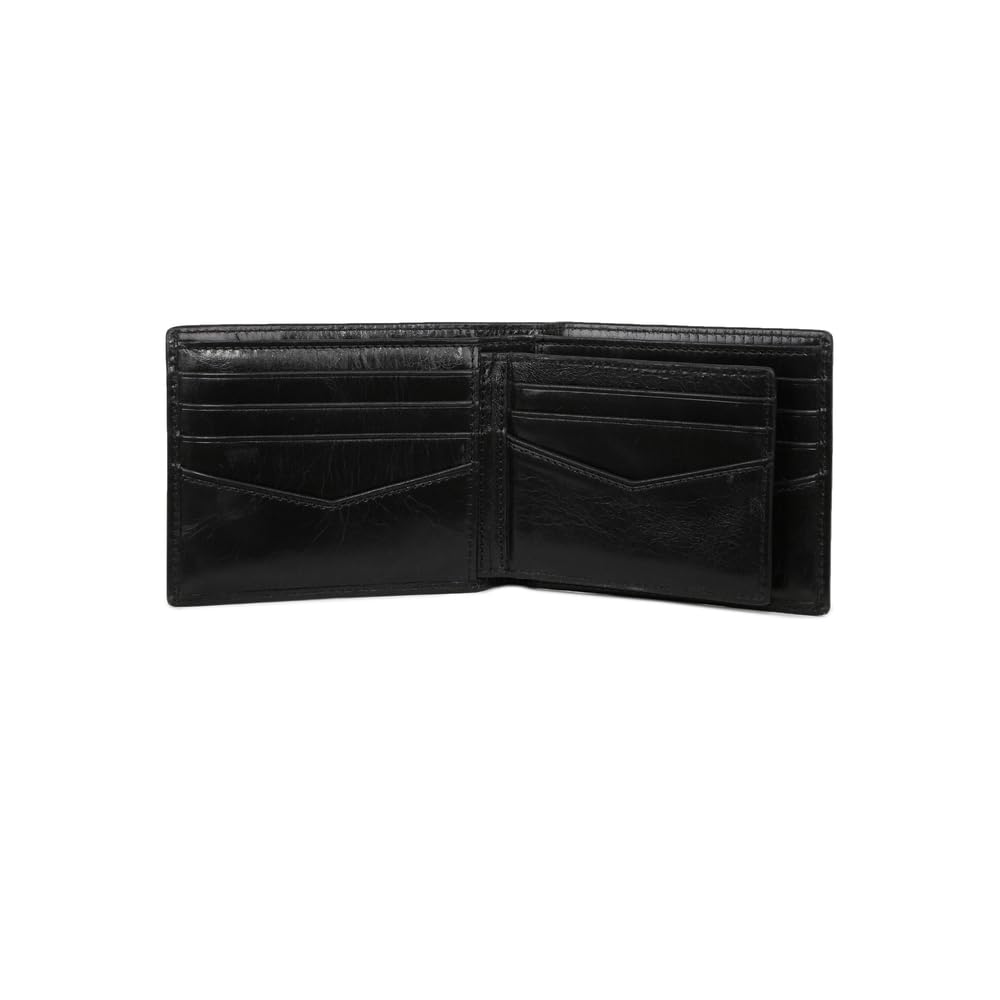 Fossil Regalo per Uomo Ryan, Custodia per Passaporto in Pelle Nero 12,4 cm L x 0,5 cm L x 8,9 cm H ML3829001