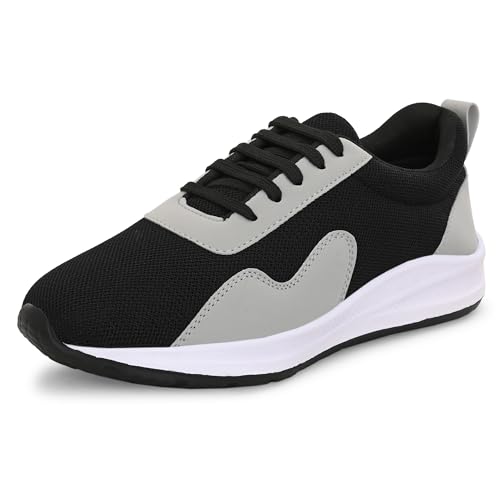 Image of Centrino Platform Sneakers for Men | Casual Shoes for Man Stylish | Chunky Sole Lace-Up Canvas Walking Shoes | Cushioned Insole | Lightweight Breathable Comfortable | Anti-Skid Sole | Mens Shoes New (6820)
