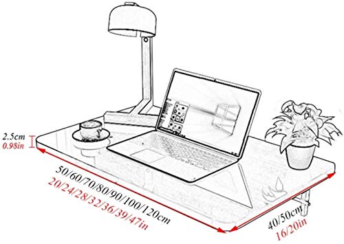 Table murale pour petit espace rabattable en bureau d'ordinateur - 4