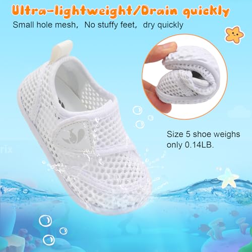 Image of FEETCITY Toddler Water Shoes Boys Girls Swim Shoes Quick Dry Kids Aqua Socks Barefoot for Beach Swimming Pool