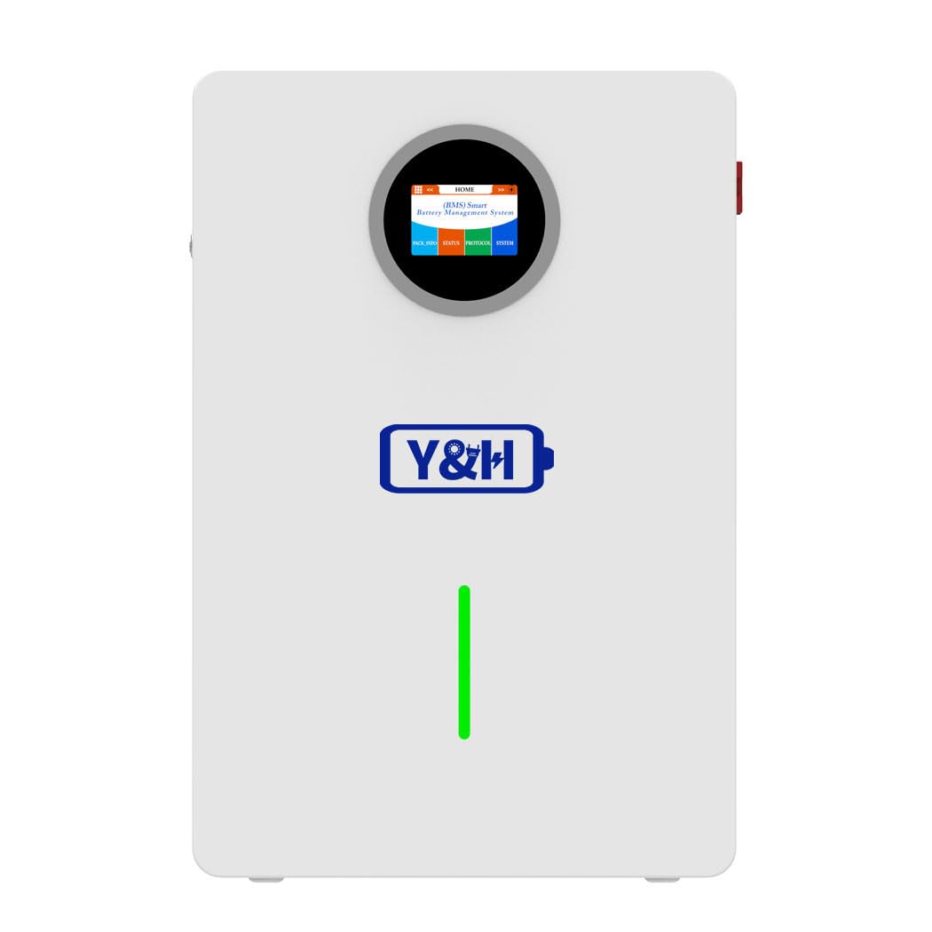Y&H 51.2V 100AH Lifepo4 Battery 5.12kwh Wall Mounted Energy Storage Systems,Deep Cycle 6000+Lifecycles,Built-in BMS,for Home Off-Grid, Custom Solutions