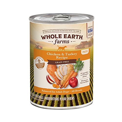 Whole Earth Farms Grain Free Chicken and Turkey Recipe Canned Dog Food - 12.7 oz Can