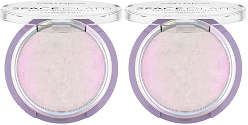 Catrice Space Glam Holo Highlighter, n.º 010, multicolor, de larga duración, resultado inmediato, intenso, brillante, vegano, sin aceite, sin perfume, sin alcohol, 1 unidad (4,6 g) (Paquete de 2)