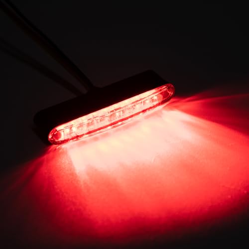 Motorrad Rücklicht LED Heckleuchten Bremslicht Stop Rote Lampe für Chopper Bobber Cafe Racer
