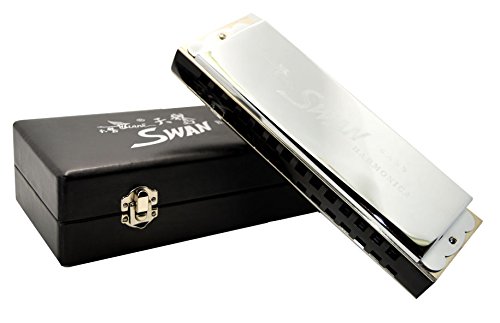 BASS Harmonica, Swan, 29 holes, professional harmonica, WBS