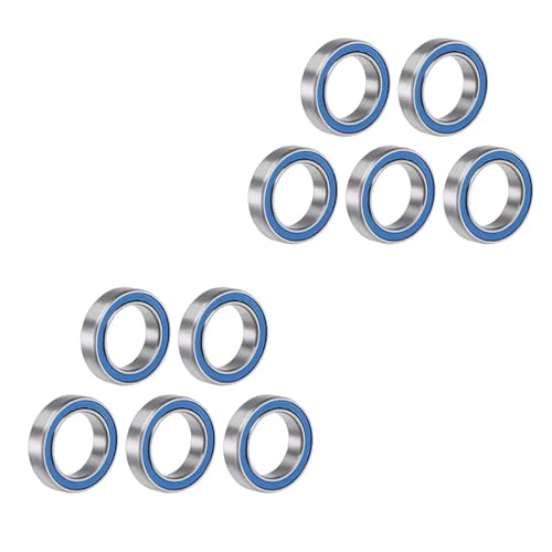 100Pcs 6701 12x18x4mm ABEC-5 6701 ZZ 2 Ball 6701-2 Blue Sealed Deep Groove Ball Bearings(6701-2RS Blue,ABEC 1)