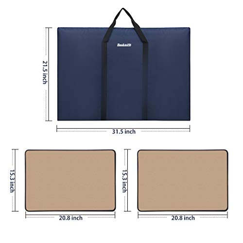 Becko Jigsaw Puzzle Board Portable Puzzle Case Puzzle Storage Puzzle Saver for Up to 1000 Pieces (Blue) - Image 3