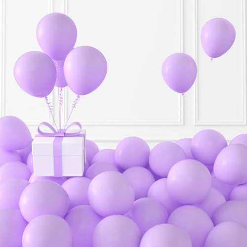 Image of Pastel Purple Balloons,100 Pcs 5 Inch Mini Matte Latex Balloons for Balloon Garland Arch, Birthday Decoration, Wedding Party, Baby Shower Decorations