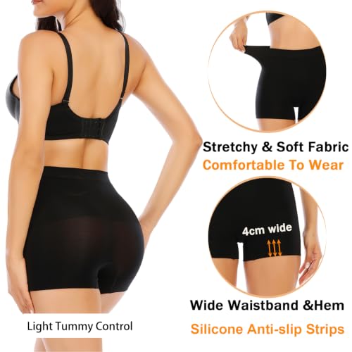 Image of Womens Seamless Shaping Boyshorts Panties Tummy Control Underwear Slimming Shapewear Slip Shorts