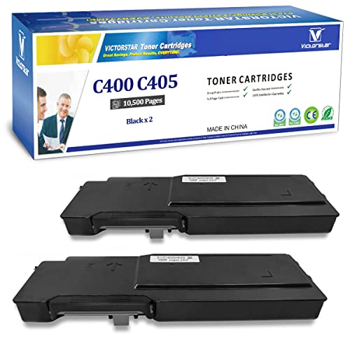 Toner Xerox C400 C405 VICTORSTAR lot de 2 pour remplacer vos consommables vides rapidement