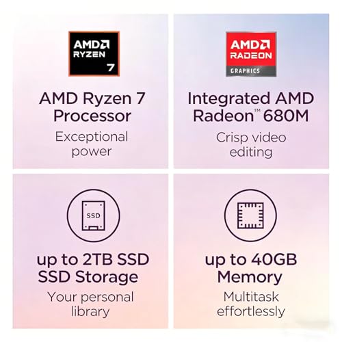 Image of Lenovo IdeaPad Slim 3i • 15.3 inch WUXGA 2K Touchscreen Laptop • AMD Ryzen 7 170 • 2026 Edition • 16GB DDR5RAM • 512GB SSD • Windows 11