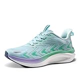 NORTIV 8 Women's Running Walking Tennis Shoes Comfortable Non-Slip FlyLife Breathable Athletic Workout Gym Cross Trainer Sports Sneakers,Size 9,Light Blue,SNRR2402W