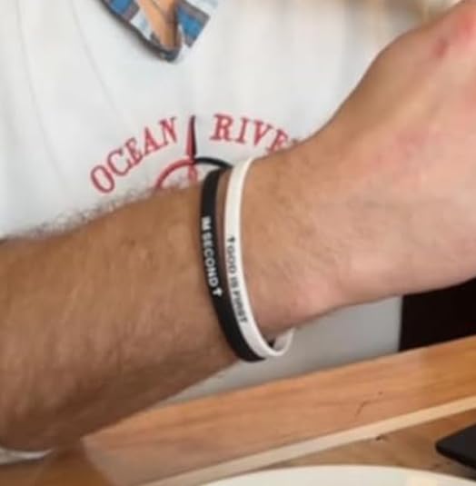 GOD IS FIRST I AM SECOND Bracelet, Inspirational Bible Verse Bracelets for Man Women, Inspirational Bible Verse Gifts for Yourself or Mother or Father3