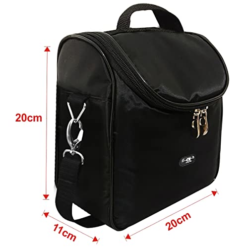 Mochila Térmica Lancheira Preta 4 Litros Bolsa 3 em 1 Alimentação Saudável BT37P