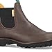 JIM GREEN Stockman Slip On Boots for Men Water Resistant Full Grain Leather Work or Dress Boot (Stockman, Brown 12.5)