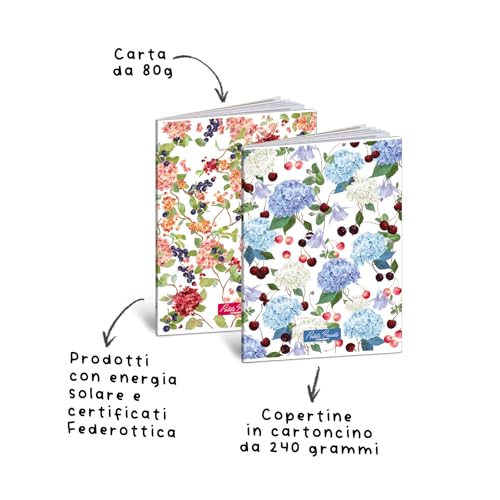 Blasetti CF10 PETITS FRUITS 80GR 4M cahier grand format avec couverture rigide - 2
