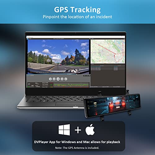 Nexigo D90 (Gen 2) True 4K Mirror Dash Cam With Dual Sony_Sensors, 11 Inch Ips Full Touch Split Screen, Super Night Vision, G-Sensor & Emergency Recording, Gps, Parking Monitor/Assistance #TOP6