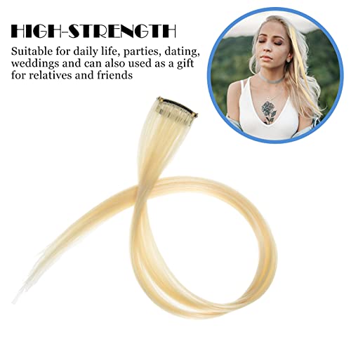 Beaupretty 10 Pcs Pedaço De Peruca Falso Acessórios De Cabelo Feminino Clipe De Cor Em Extensões De