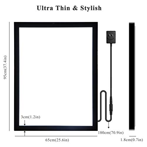 Spolehli Led Movie Poster Frame 24" X 36" Photo Frame Led Light Box Display Sign Holder In Black, Wall Mounting, Aluminum Profile, Magnetic Frame For Movie Poster Advertising Display #TOP4