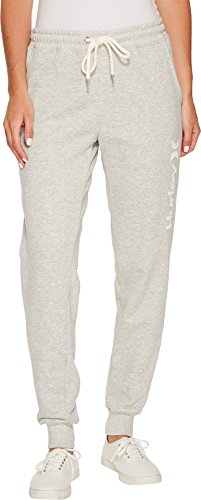 Hurley Women's Apparel Women's Lightweight Soft Fleece Track Pant Pants, Grey Heather, Extra Large