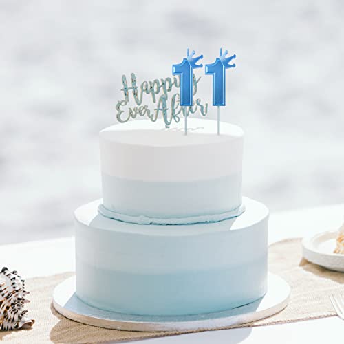 Boxob 3Inch Birthday Number Candle, Blue 3D Candle Cake Topper With Crown Cake Numeral Candles Number Candles For Birthday Anniversary Parties (Number 5) #TOP4