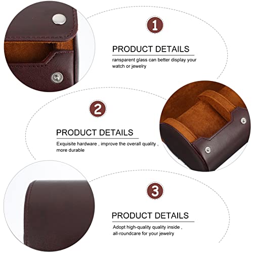 TEHAUX Assista Roll 3 Slot Premium PU Couro de Viagem Roll Case de Rolo de Rolagem Portátil Portátil