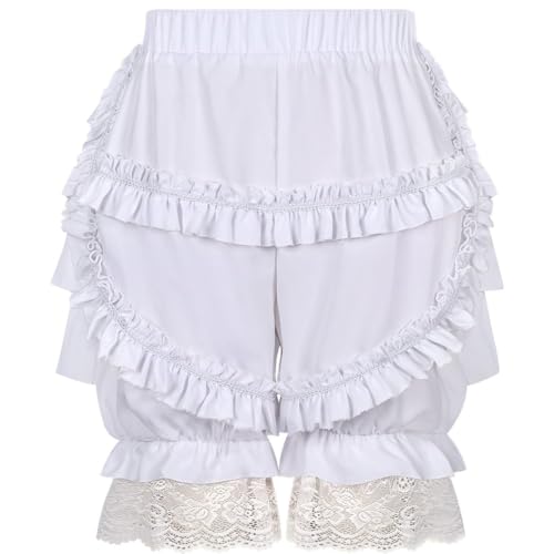 Culotte Lolita volants taille haute bloomer doux plage été Y2k