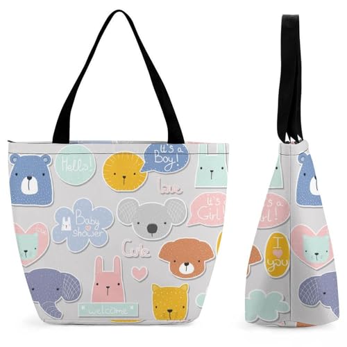 Sac à main femme animal coloré fini le désordre dans vos bagages de cabine
