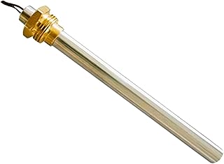 Easyricambi - Bujía de encendido para estufa de pellets de 250 W, diámetro de 9,9 mm y longitud de 136 mm (146 mm en total), rosca de 3/8 pulgadas, gas, resistencia para calentamiento rápido, recambio