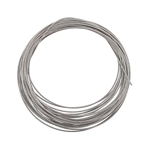 STOBAZA Deck Railing Cable 10m Stainless Steel Wire Rope Versatile for Hanging Strapping