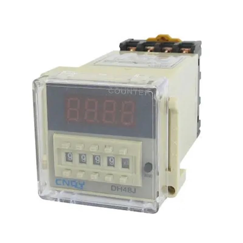 Relé contador digital DH48JA de alta precisión con base de conexión 110V