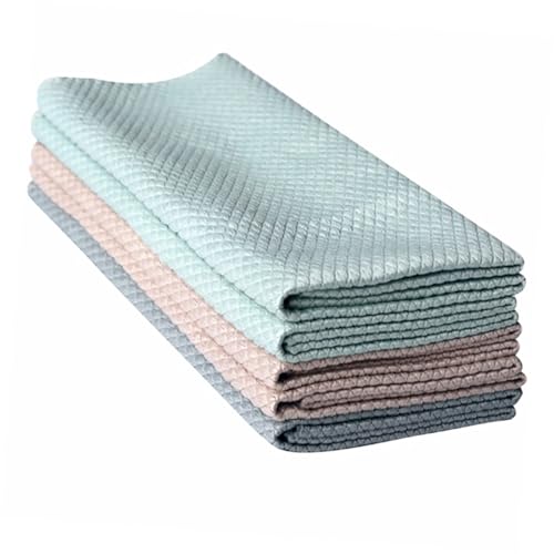 CLISPEED 5 Piezas Paños de Limpieza para Cocina y Vehículo Absorbentes Duraderos sin Pelusa Secado Rápido y Resistentes al Desgaste Color Aleatorio Color Aleatorio